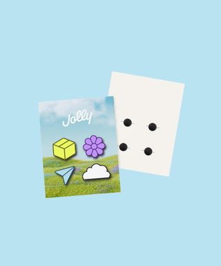 Custom shoe charms shown with the approved sample backing card.