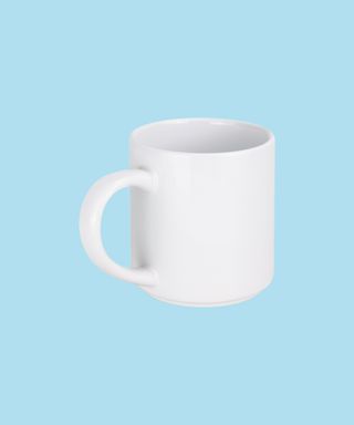 White Arista Stackable Coffee Mug.